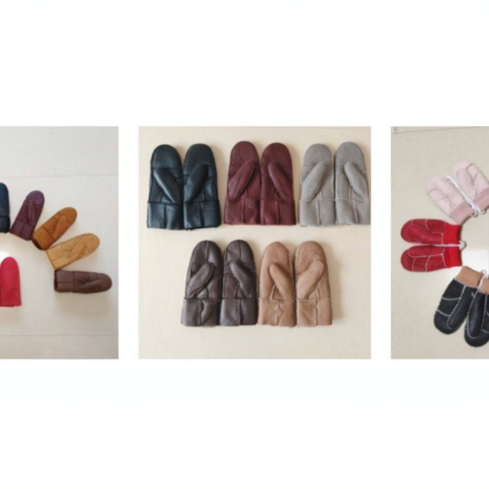 Wool Glove Lined - Moufles en peau de mouton pour